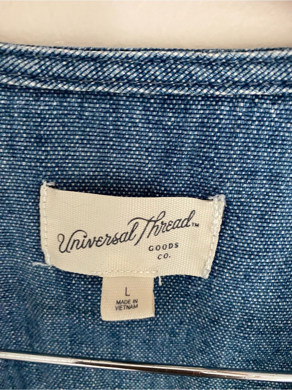 Universal Thread Women's Denim Tie-Front Utility Vest Large - Picture 4 of 9